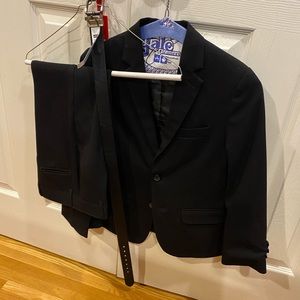 Van Heusen Flex boys black 2 piece suit Size 10 🖤